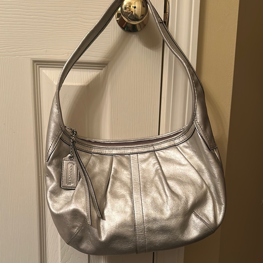 Coach Metallic Hobo Bag